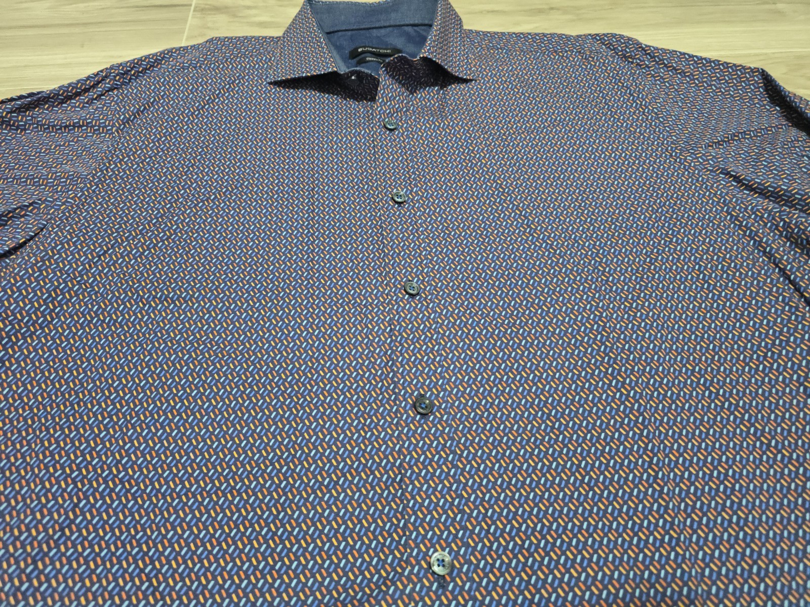 Bugatchi Button Shirt Classic Fit Pattern XL Cott… - image 3