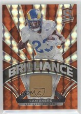2021 Panini Spectra Brilliance Neon Orange Prizm 5/10 Cam Akers #B-CA 03rx
