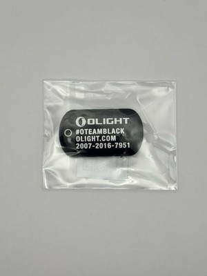 Olight OTeam Black Hook And Loop Patch Swag