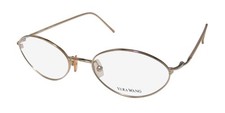 NEW VERA WANG V33 EYEGLASS FRAME 49-18-137 JAPAN GOLD FULL-RIM WOMENS METAL