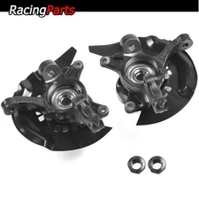 Pair Front Steering Knuckles+Wheel Hub Bearings for Toyota Camry 2004-2006