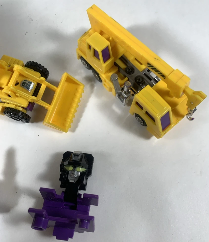 Vtg Transformers Constructicons Devastator Lot Hasbro 1984 Yellow G2 - Image 4 of 4