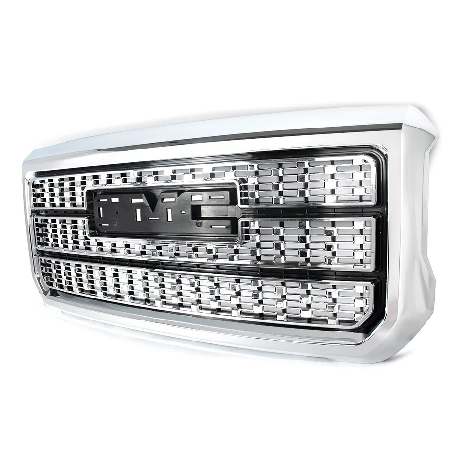 Chrome Front Bumper Grill 84542600 For GMC Sierra 2500HD 3500HD Denali 2015-2019 - Изображение 4 из 4