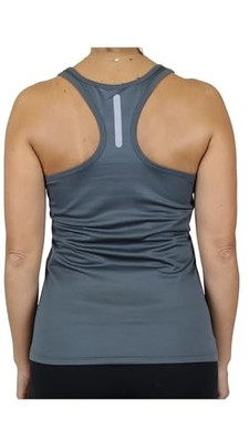 GALAXY BY HARVIC WOMENS MOISTURE WICKING RACERBACK TAGLESS TOP CHARCOAL XL