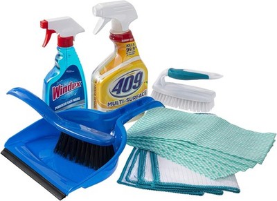 Dorm Room Multipurpose Cleaning Kit Value Pack with Formula 409 Multi-Surface