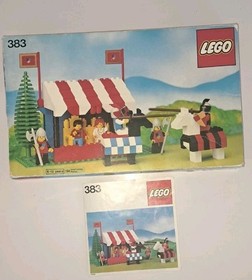 LEGO 383 Knight's Tournament with Box  And I Struction Manual Complete Vintage 