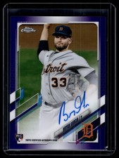 Bryan Garcia 2021 Topps Chrome Rookie Purple Refractor Auto Card /250 #RA-BG. rookie card picture