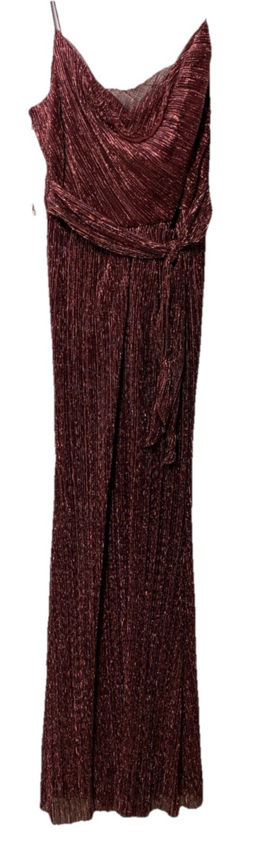 metallic blouson dress Cara- Silk and metallic plaid 2fer blouson dress
