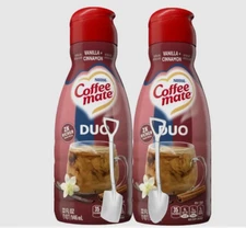 CoffeeMate Cinnamon Vanilla Liquid Coffee Creamer 32 oz 2 CT  Shovel Spoons