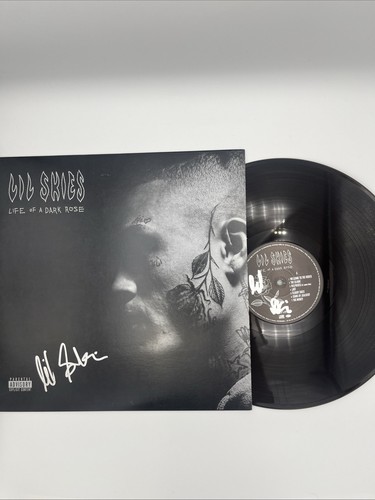 LP de vinilo autografiado firmado por Lil Skies “Life of a Dark Rose” con disco firmado PRUEBA - Imagen 1 de 2