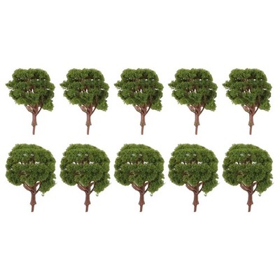 10pcs Train Railway Model Trees Scenery Diorama Layout Artificial Tree 8cm 10cm