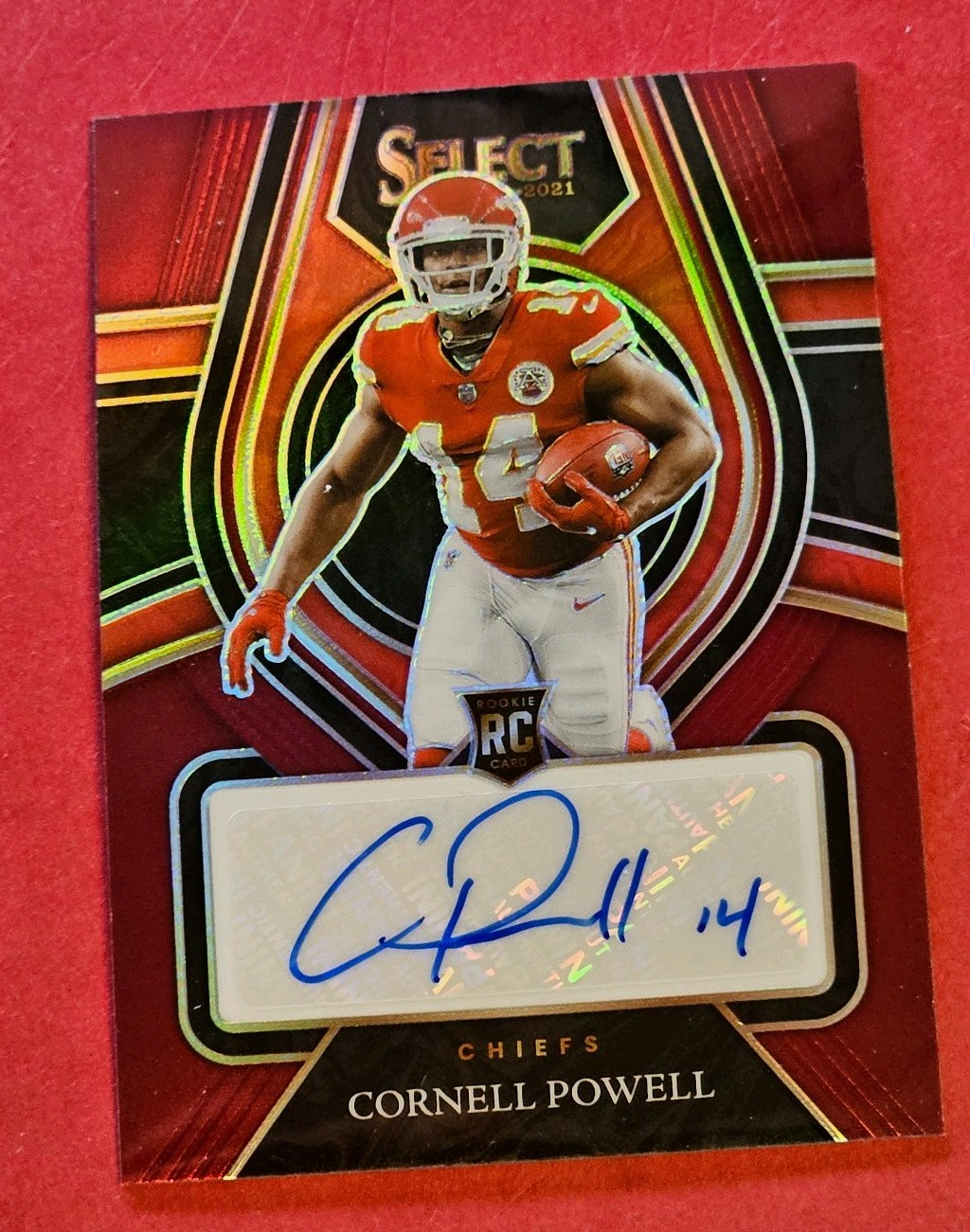 Cornell Powell Panini Select Rookie Signatures #RSCPO Maroon