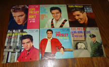7 Vintage Elvis 45 record paper photo sleeves 1950's sleeves only clean RCA