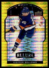 2020-21 Upper Deck Allure Yellow Taxi Kieffer Bellows Rookie New York Islanders