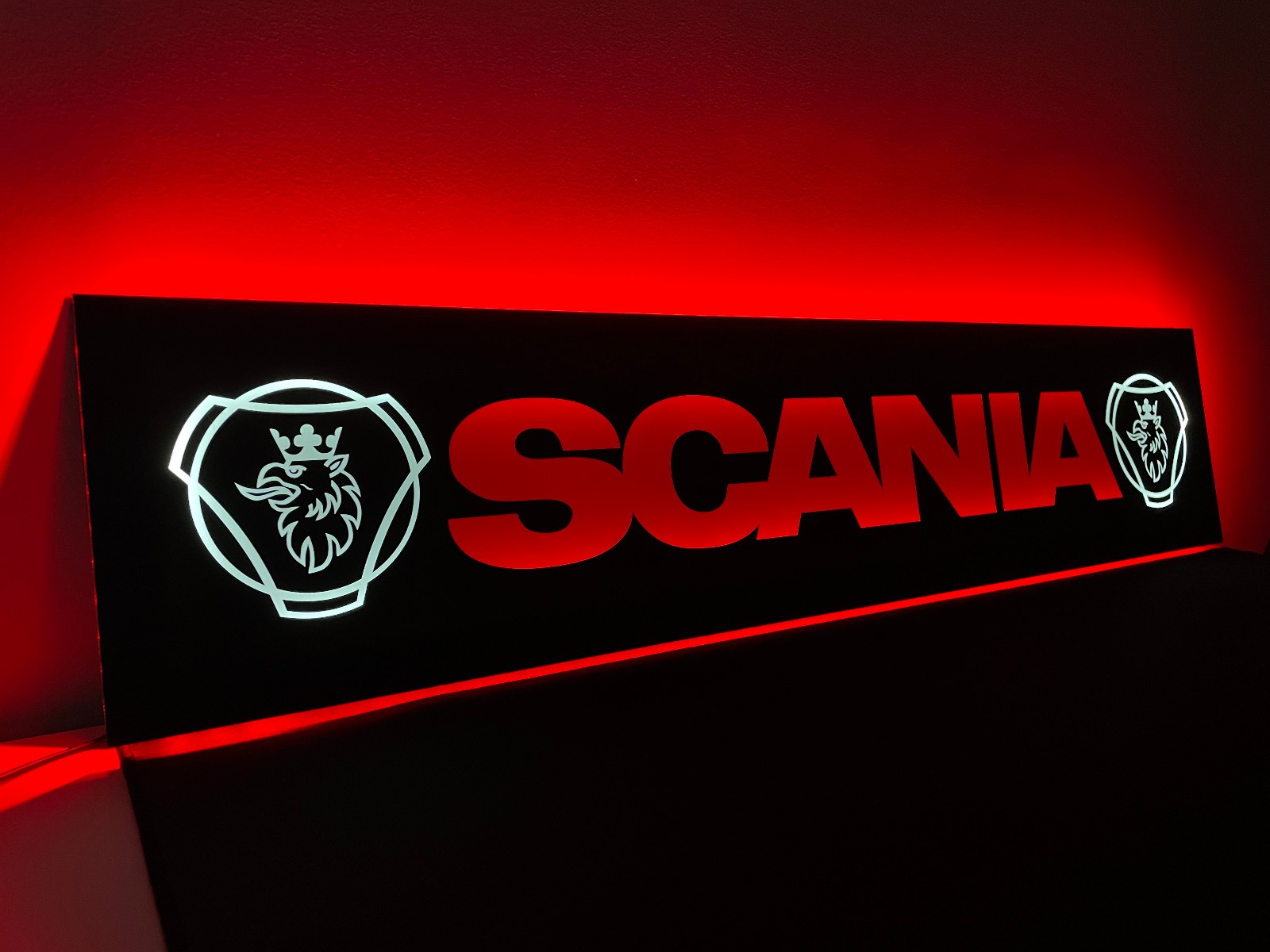 Scania LKW Shild LED Rückwandschilder Lichtbrett, 12v oder 24v, Dimmer, G
