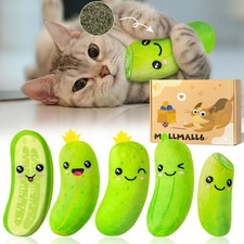 Interactive Catnip Pickle Toys - 5Pcs Cucumbe...