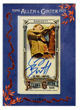 GREG BARNETT 2025 TOPPS ALLEN & GINTER FRAMED MINI AUTO BLUE /99 THE MENZINGERS