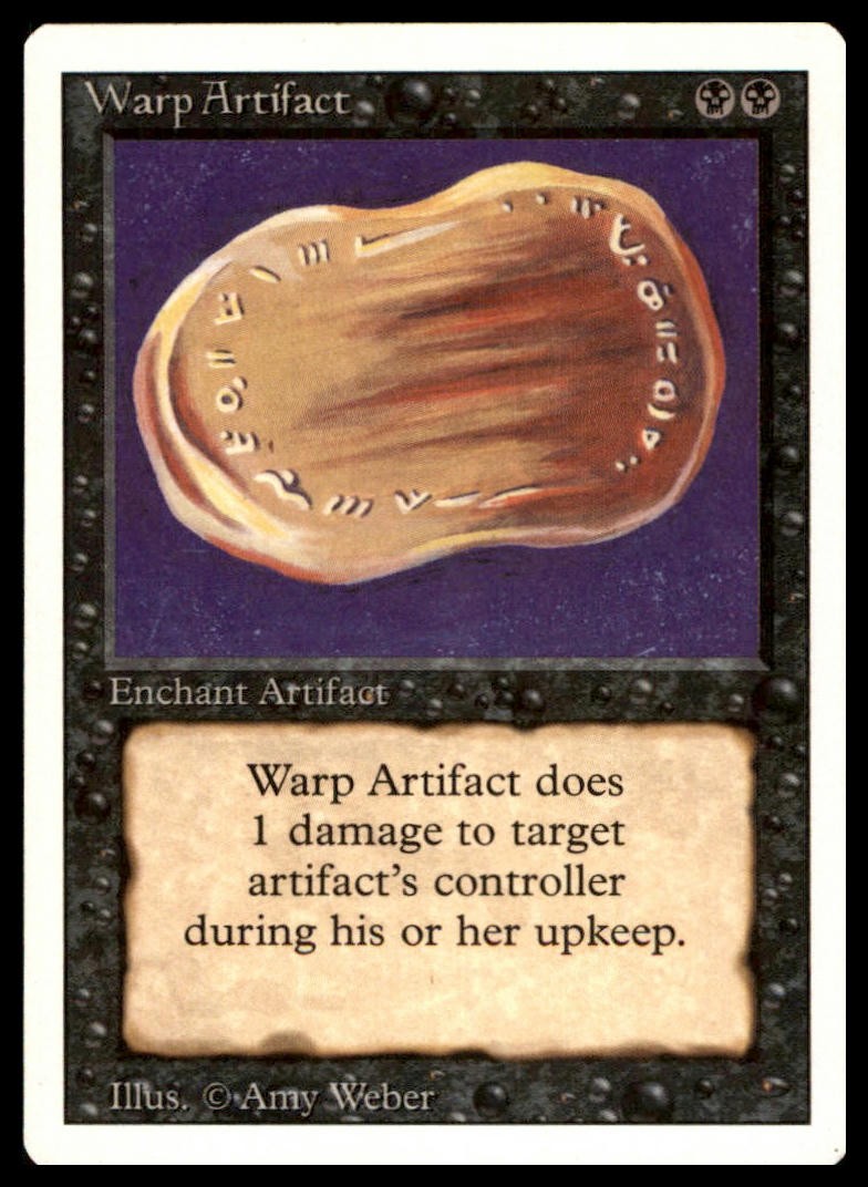 Warp Artifact Rare Revised Edition Magic: The Gathering Lightly Played