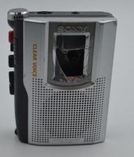 Sony TCM-150 Clear Voice Handheld Cassette Recorder 3.5mm Jack,WORKS