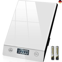 KüChenwaage Digital 10KG KüChenwaagen Glas Digitale Waage Wasserdicht Elektronis