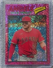 2026 Topps Heritage - Mike Trout #163 Chrome Pink Sparkle Refractor