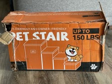 Pet Stairs for Dogs  Cats   Supports up to 150 lbs   Foldable  Sturdy