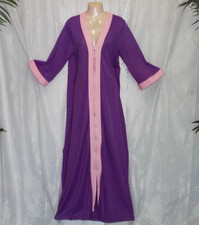 Med.Lg. 1960's,70's,Xtra long,vintage robe,Very Soft,pink,purple