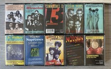 VTG Cassette Tape Lot 10 Motown Supremes Commodores Smokey Funk Soul R B