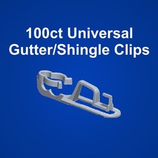 100 ct Holiday lights Shingle  Gutter clips