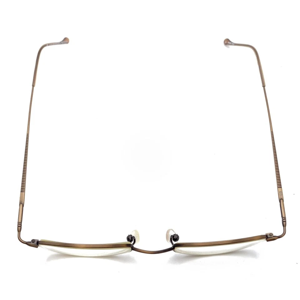 Monturas de gafas Geoffrey Beene GB1218 marrón delgado rectangular 47-20 143 hombres mujeres Foto 4 de 4