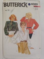 Butterick 4089 Blouse Top Shirt Sewing Patter...