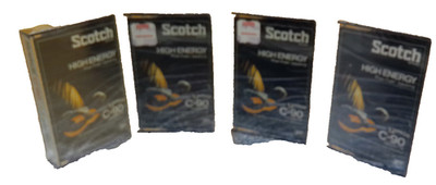 Scotch high energy C-90 3M lot 4 cassette NOS sealed