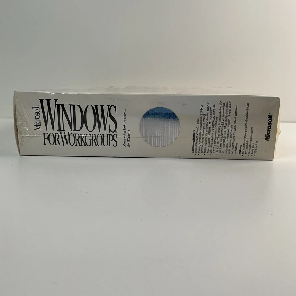 Microsoft Windows For Workgroups Windows Version 3.1 Enhancements Factory Sealed - Image 3 of 4