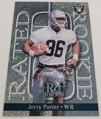 #ad #ad 2000 Donruss Rated Rookies #15 Jerry Porter 2500 Oakland Raiders $2.00