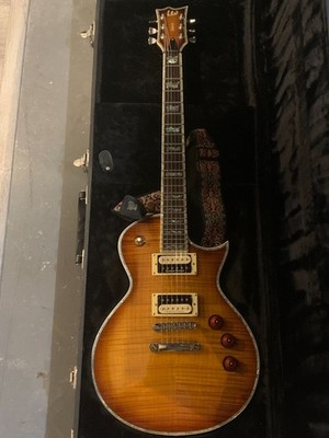 EC-1000 Deluxe LTD ESP Golden Brown Highly Flamed With ESP Hard Case
