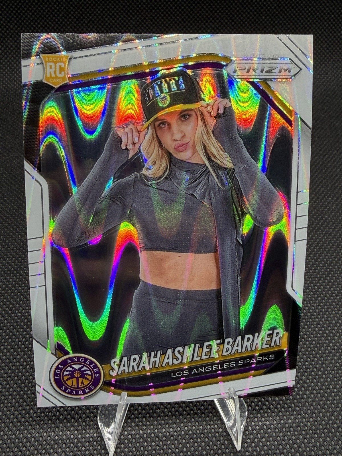 2025 Panini Prizm WNBA - Rookie Sarah Ashlee Barker 142 White Seismic Prizm (RC)