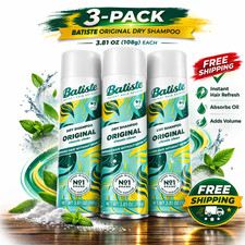 Batiste Dry Shampoo, Original, Classic Clean, 3.81 oz - Pack of 3