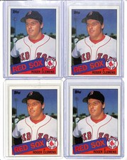 (4) Lot 1985 Topps Roger Clemens RC Rookie #181 Red Sox