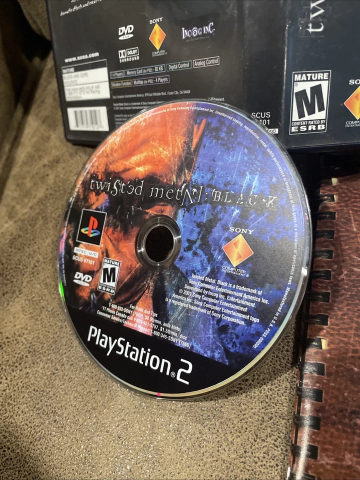 Twisted Metal: Black (PS2) CIB Nice Shape! Fast Free Shipping! - Image 3 of 4