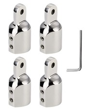 4PCS Bimini Top Eye End Cap, Boat Fittings Marine Hardware 316 Stainless Stee...