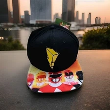 Mighty Morphin Power Rangers Bioworld Adjustable Adult Snapback Hat Cap 2016