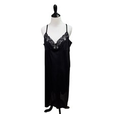 Vassarette Women's Slip Size 28 Adjustable Vintage Lace Trim Plus Size Nylon