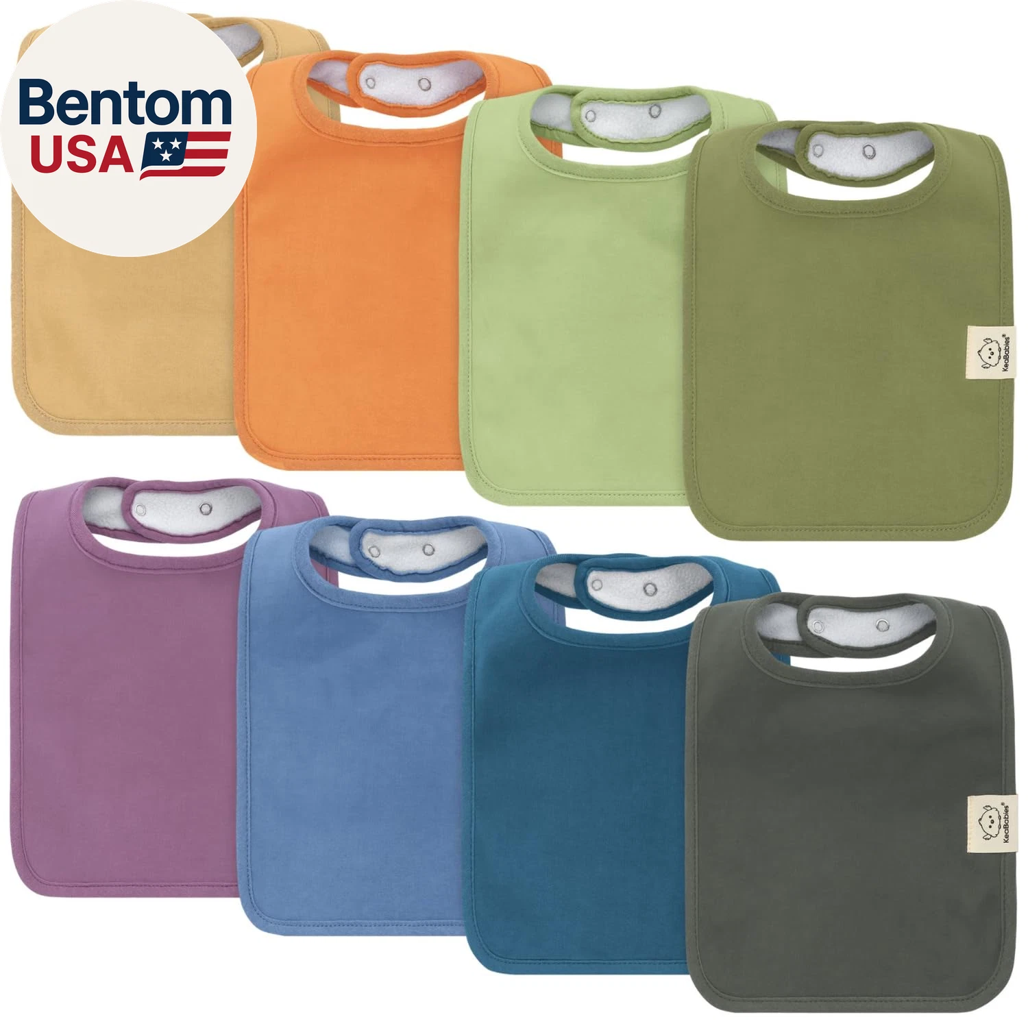 8-Pack Organic Baby Bibs for Boys, Girls - Super Absorbent Cotton Drool Bibs for
Opens in a new wind