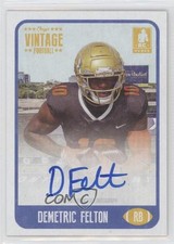 2021 Onyx Vintage Auto Blue Ink /400 Demetric Felton #FADF Auto 5i2