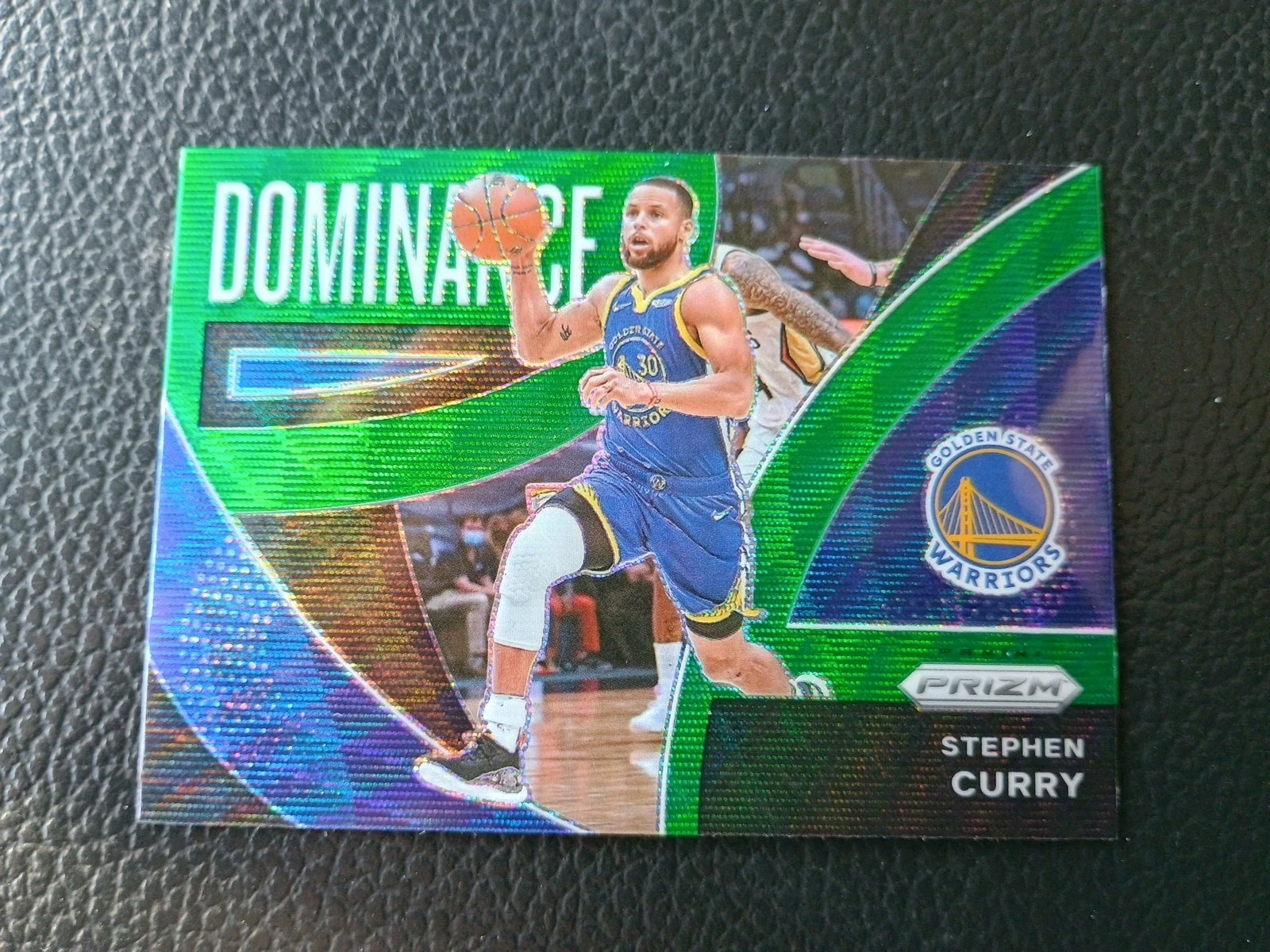2021-22 Panini Prizm - Dominance Stephen Curry #14 Green Wave Prizm