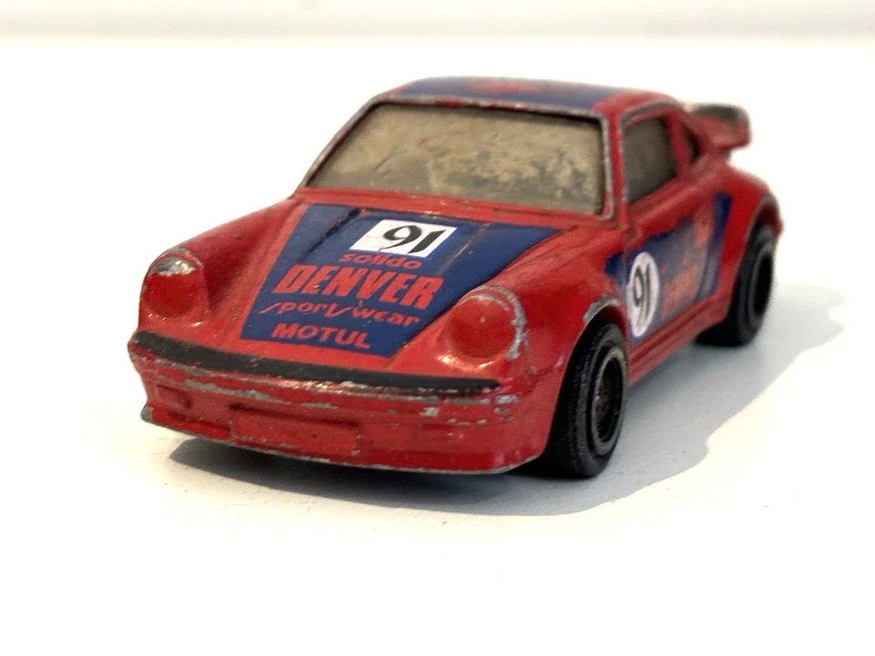 Corgi Diecast 1985 vintage 1.43 clásico Porsche 911 Turbo rojo 1985 A7 Foto 4 de 4