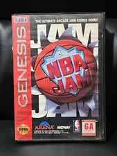 NBA Jam (Sega Genesis) CIB Case Has Small Rip