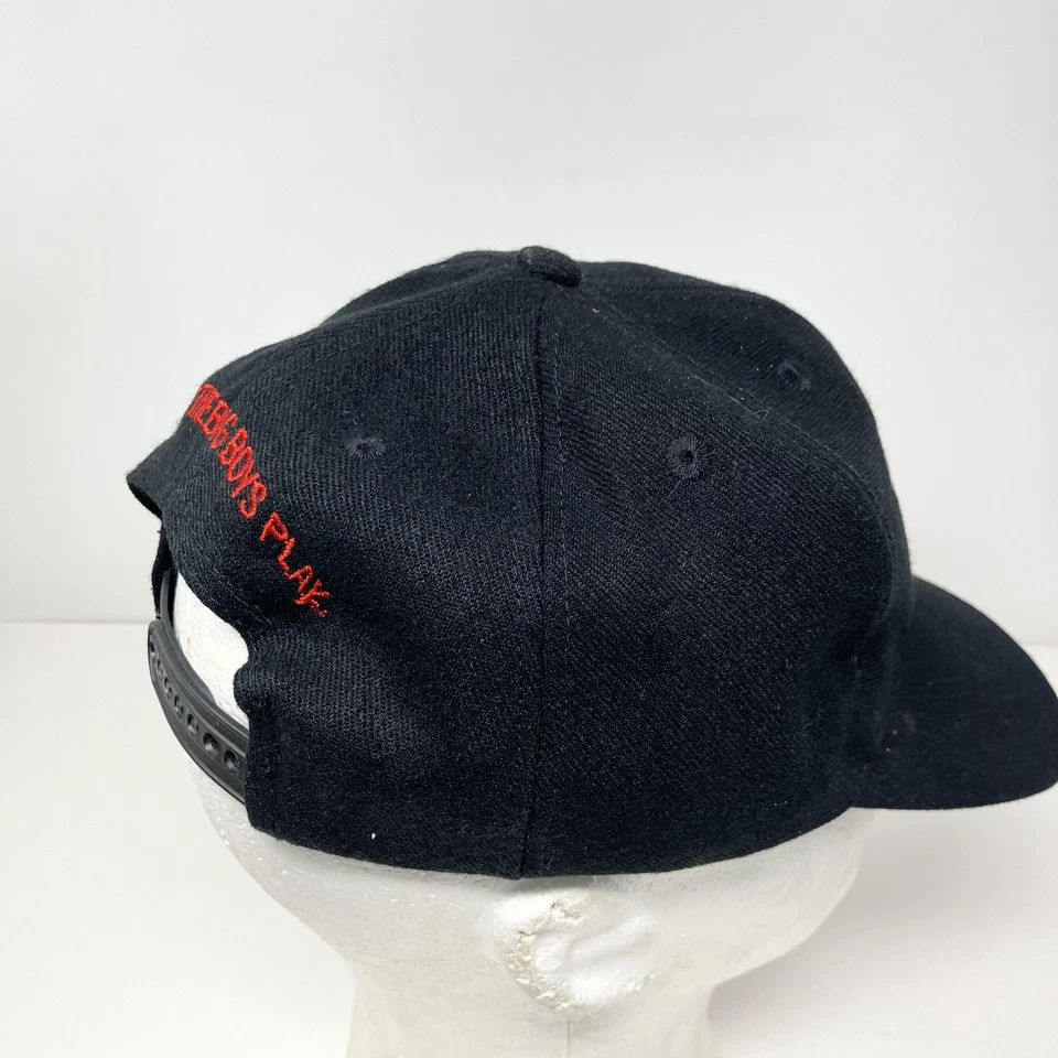 Gorra de Lucha Libre WCW De Colección Gorra Snap Back Para Hombre Negra Donde Juegan Los Niños Grandes Años 90 Foto 4 de 4