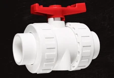 Metric Standard PVC Union Ball Valve - (SLIP x SLIP)