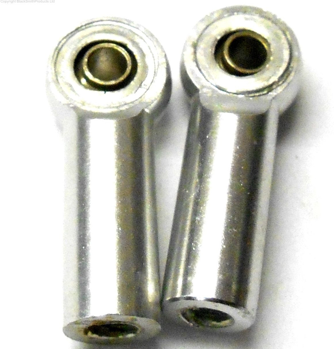 1/10 Scale RC Car M4 4mm Track Rod End Joint 2 Silver Anti-Clockwise Left Thread